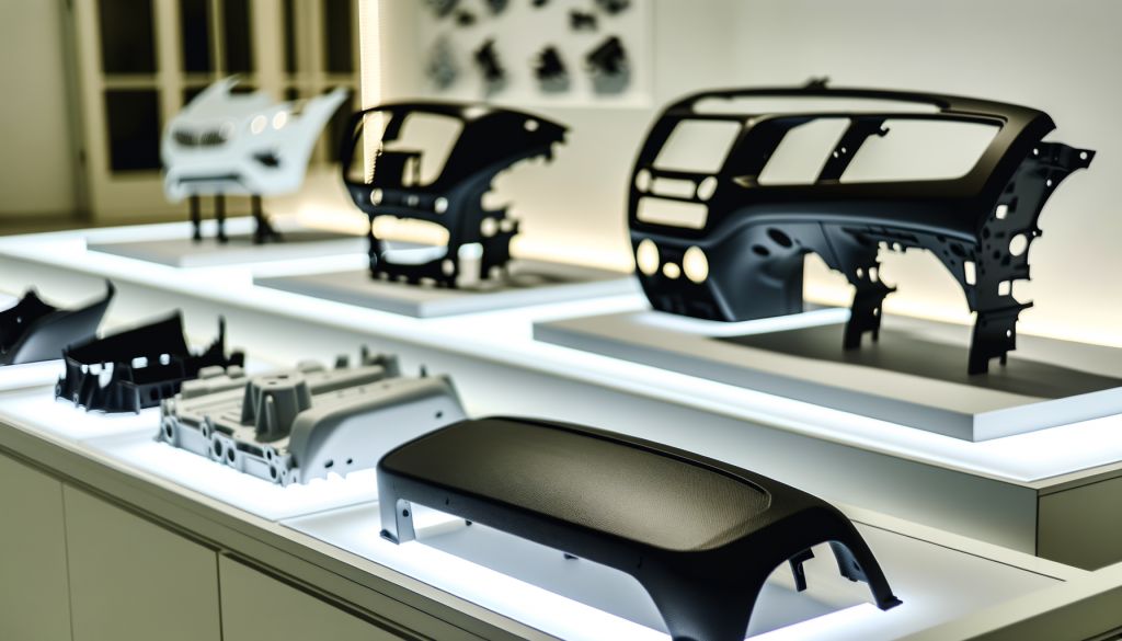 Vehicle components made with recycled plastic